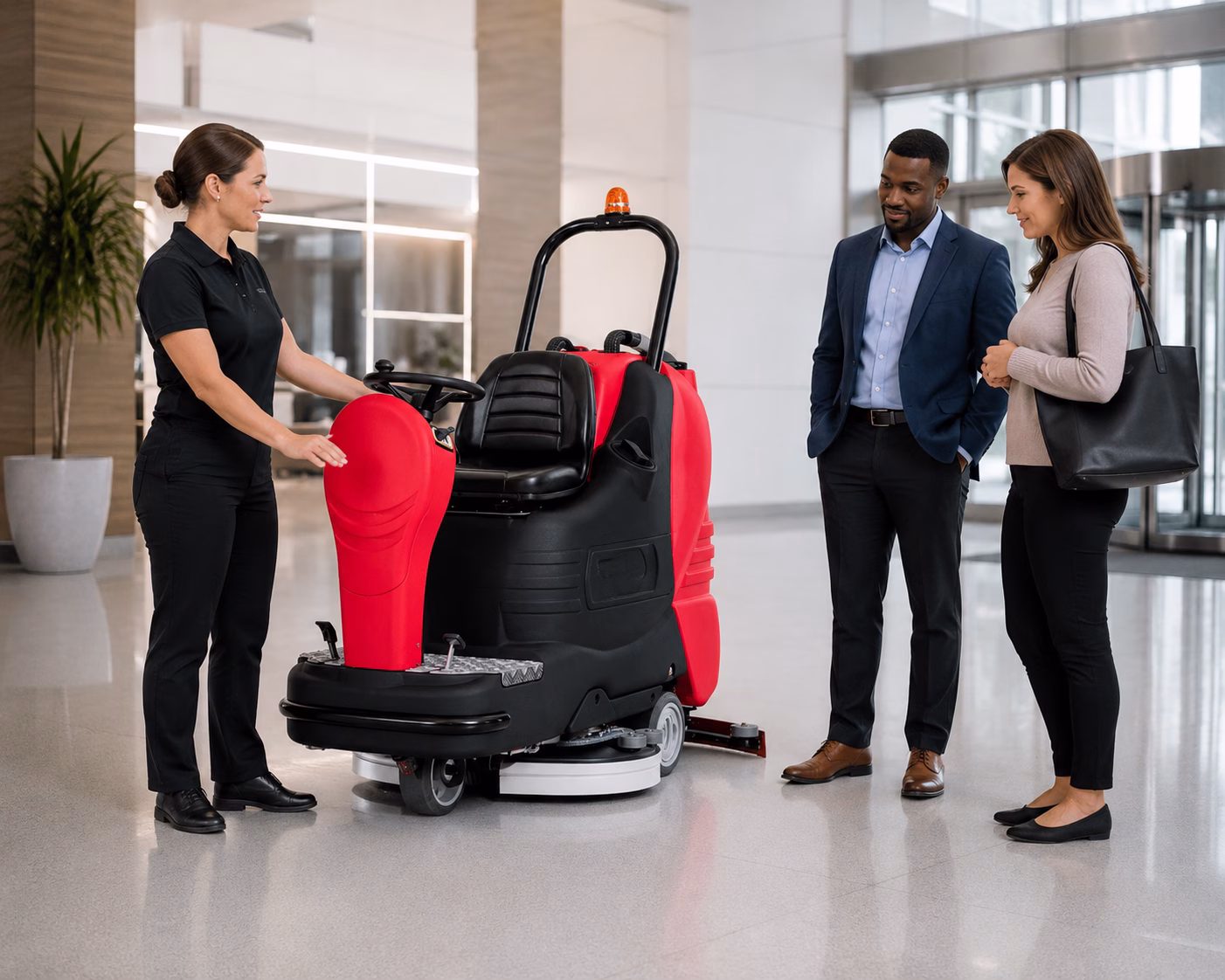 Ride On Scrubber Dryer Sapphire 85 demo